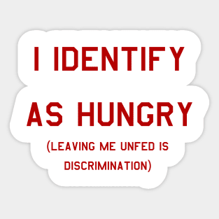 Hungry design Sticker